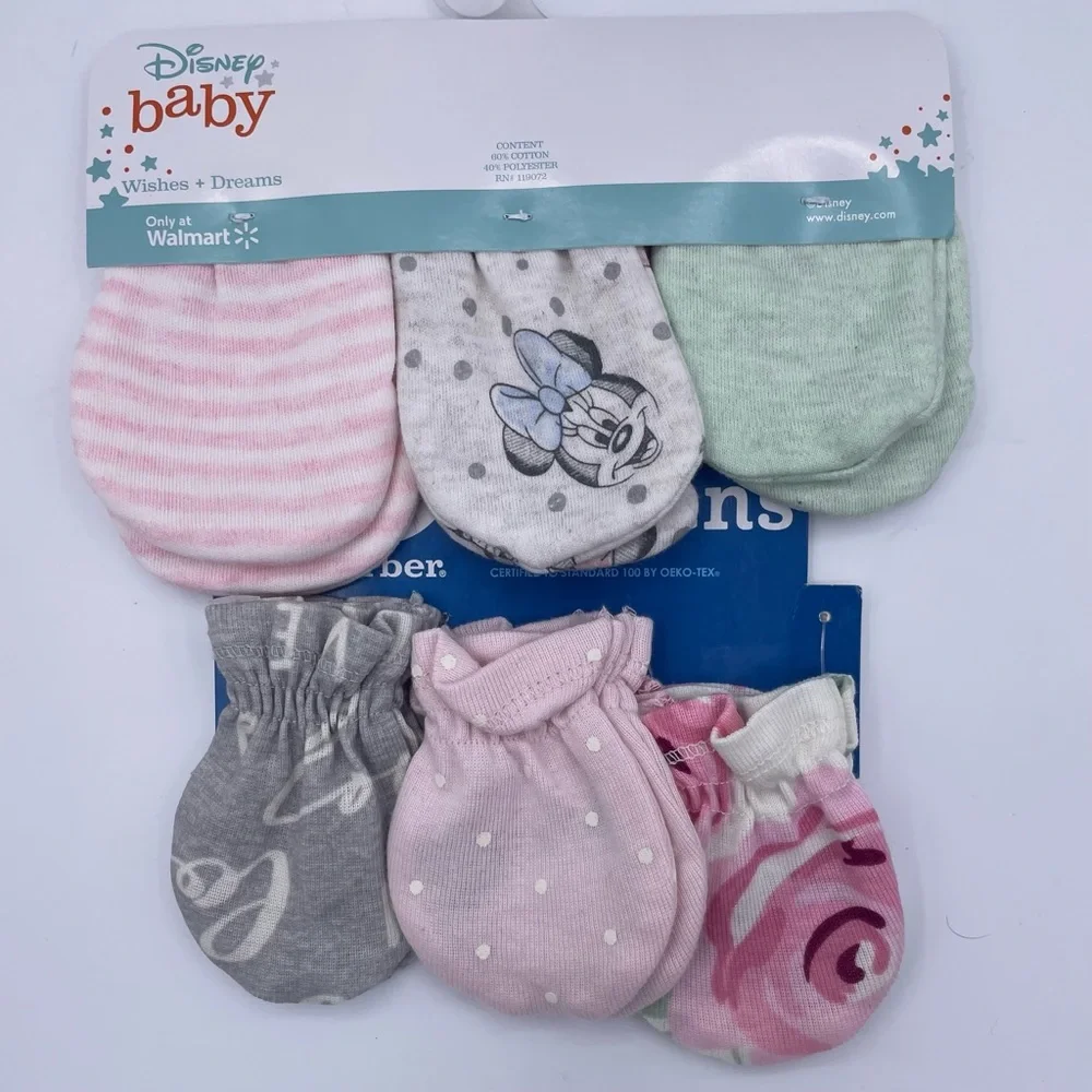 Bundle of 6piece mittens baby girl One Size